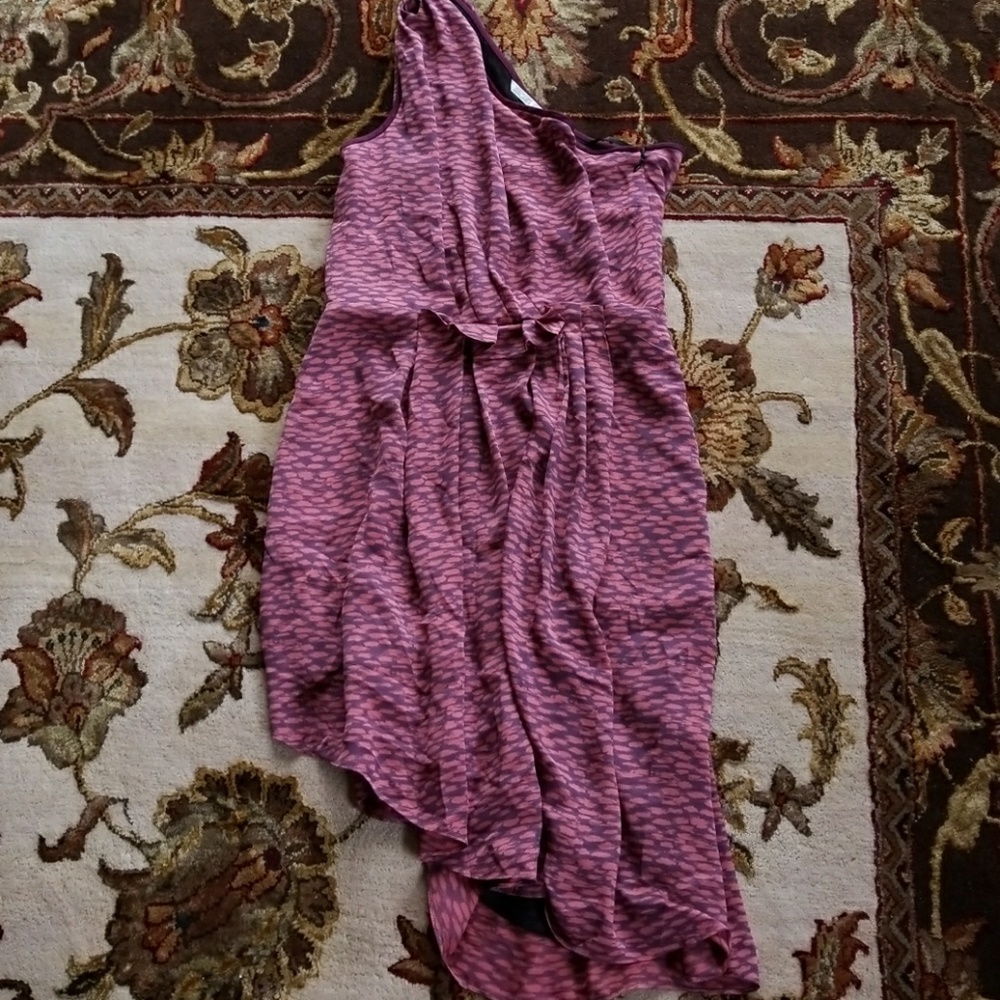 Asymmetrical Rachel Roy printed dress